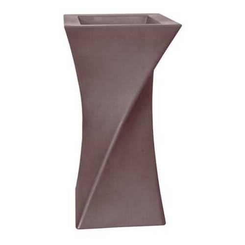 Vaso Design Triangolo - 55x55 x A.100cm -  Cinza