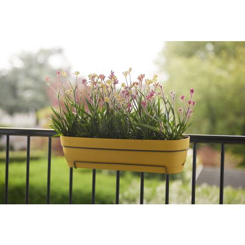 Floreira Varanda Vibia Campana -70 cm-Amarelo-Elho