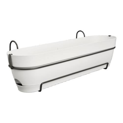 Floreira Varanda Vibia Campana -70 cm-Branco-Elho