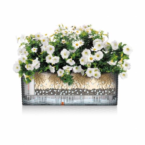 Balconera Cottage 50 - Preto Grafite - LECHUZA