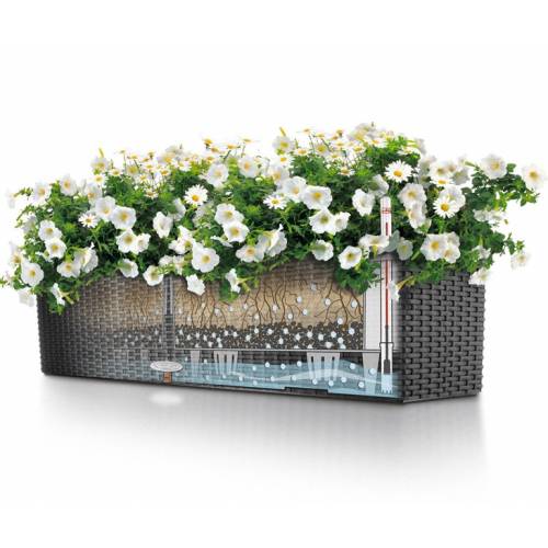 Balconera Cottage 80 - Preto Grafite - LECHUZA