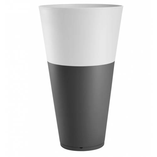 Vaso Tokyo - Antracite / Branco - D.50 A.80 cm