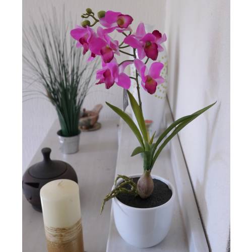 Planta Artificial - Orqudea Bambu Violeta - MICA