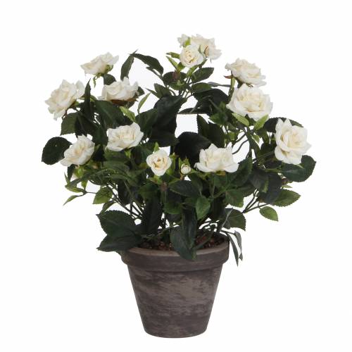 Planta Artificial - Roseira Branco - MICA