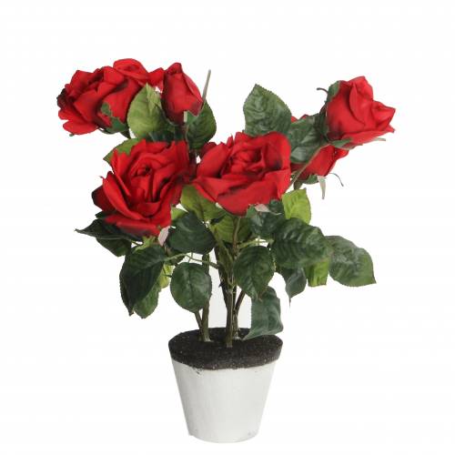 Planta Artificial - Roseira vermelho - MICA